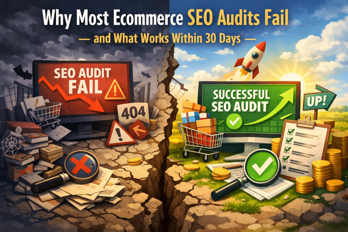 Why Most Ecommerce SEO Audits Fail — and What Works Within 30 Days