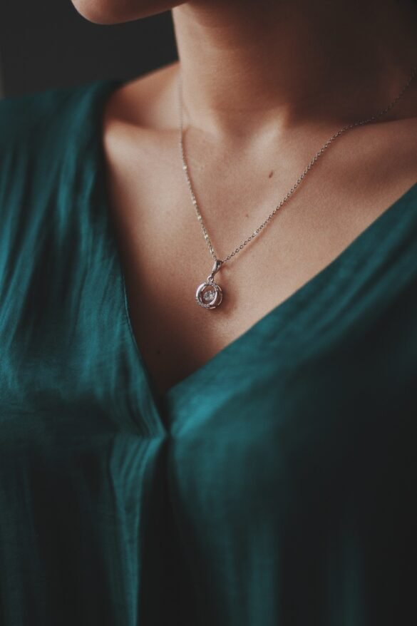 diamond knot necklace