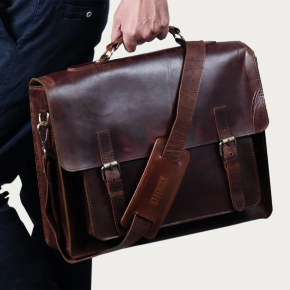Leather Messenger Bag