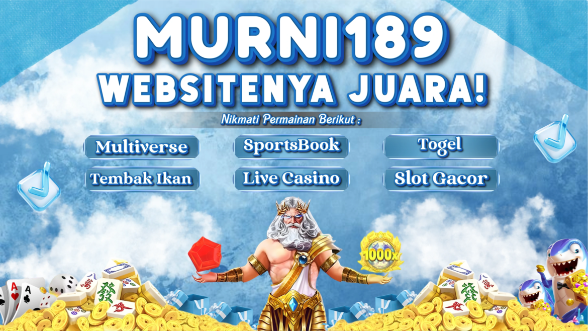 Logo situs judi online MURNI189 terpercaya dengan slot gacor dan togel 4D terbaik 2026