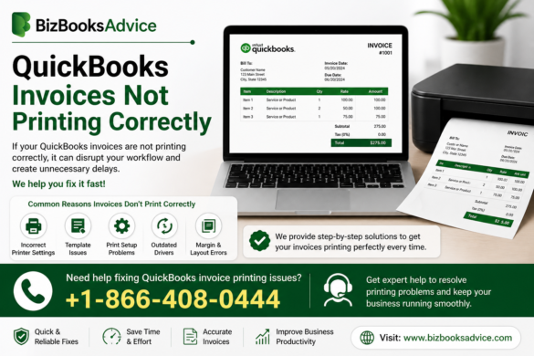 QuickBooks Invoices Not Printing Correctly